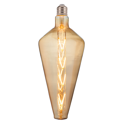 Лампа винтажная светодиодная (ретро) 8W E27 2200К Янтар Filament led PARADOX | Зображення 1