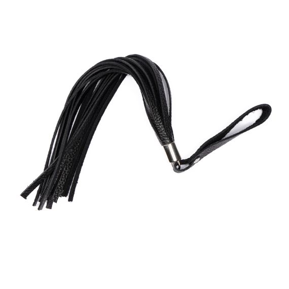Флоггер из натуральной кожи Flirty Soft Leather - Black, BM-00027 Sex Aura | Зображення 1
