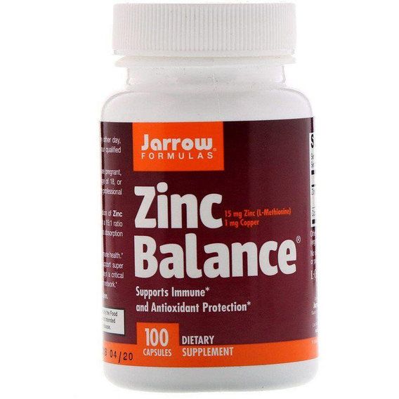 Микроэлемент Цинк Jarrow Formulas Zinc Balance 100 Caps
