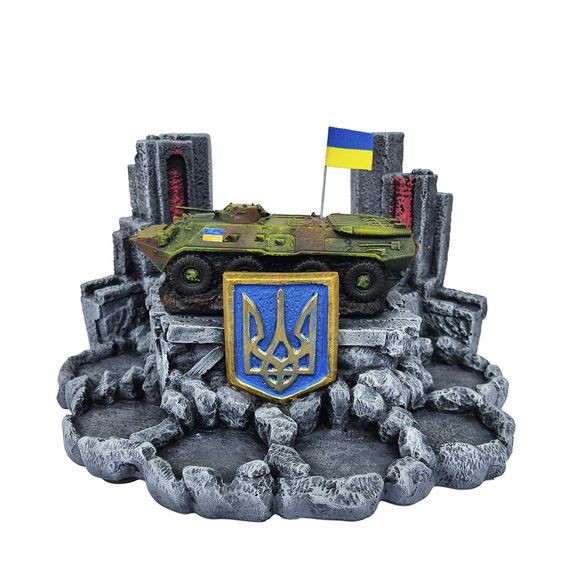 "Український БТР-80" декоративна підставка для алкоголю, тематичний Міні Бар | Зображення 2