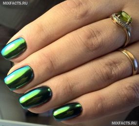 Дзеркальна втирка №5 (зелена) + аплікатор