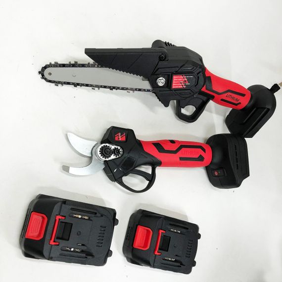 Потужна електропилка пила ланцюгова Пила для роботи в саду KRAFFTEC 2в1 36V 4АР, Міні IU-670 ланцюгова пила | Зображення 5