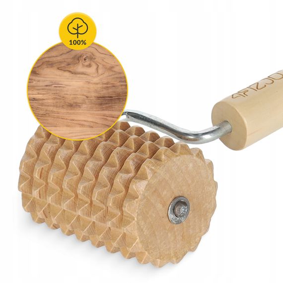 Масажний ролик для тіла 4FIZJO ручний, дерев'яний (P-5905973400268) | Зображення 3