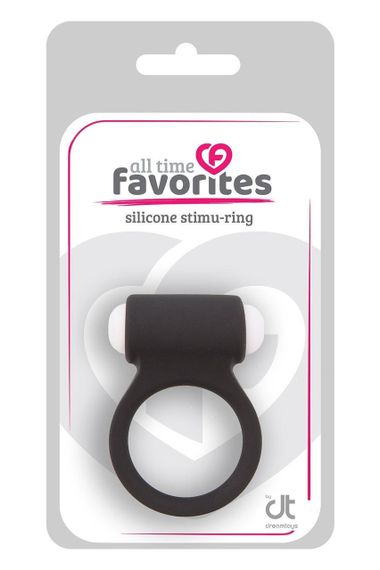 Ерекційне кільце зі знімною віброкулею Dream Toys All Time Favorites чорне Sex Aura