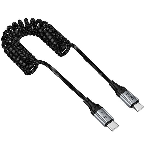 Дата кабель Hoco X121 Nuevo Type-C to Type-C 60W (1.5m) Black | Зображення 2