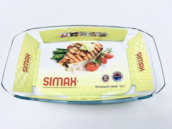 Форма для запекания стеклянная жаропрочная Simax 7266 прямоугольная 3 л | Зображення 7