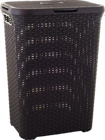 Кошик для білизни пластиковий Curver Natural Style 60 л 00707 коричневий, міцний і зручний