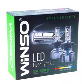 798400 LED H4 12/24V потужність 60Вт, світловий потік 8000Лм., темпрература 6500К, Lumileds ZES Chi