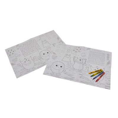 Набор для творчества Crayola Подложки-раскраски &quot;Монстры&quot; 2 шт с карандашами (15755-B)