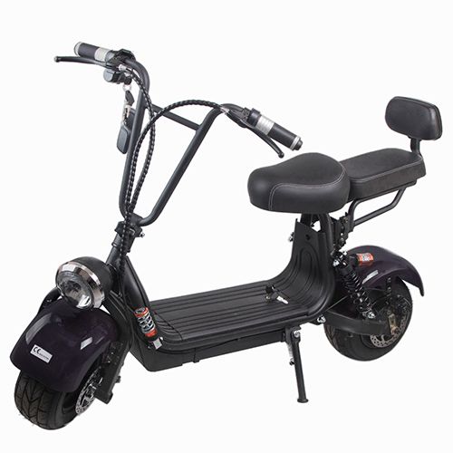 Електроскутер Citycoco Light 1000W, 48V12Ah, Black