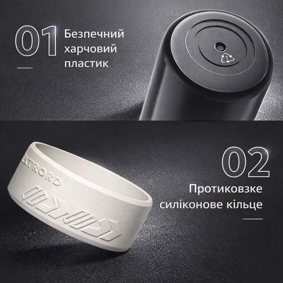 Спортивная бутылка для воды EXTRORD 850 мл Белая: Герметичная бутылка для фитнеса, зала и бега (BPA Free) | Зображення 5