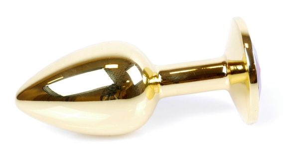 Анальная пробка Boss Series - Jewellery Gold PLUG Light Blue S, BS6400022 sexstyle | Зображення 3