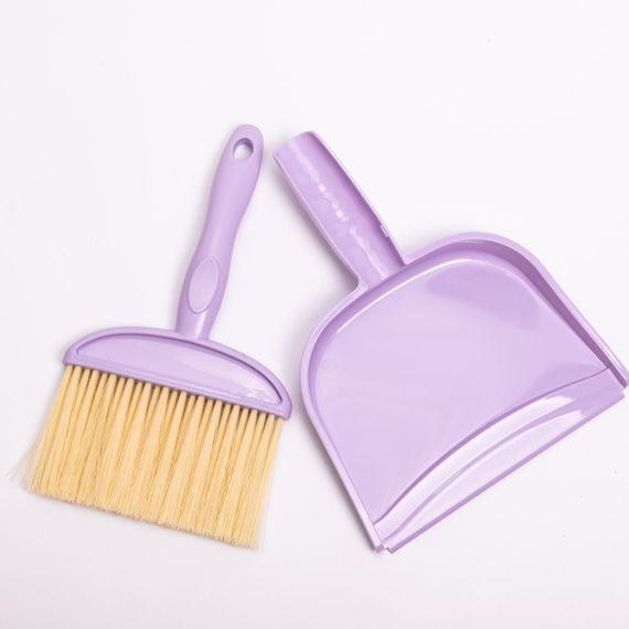 Щітка з совком для підлоги та твердих поверхонь, міцний пластиковий набір із щільним приляганням Фіолетова HP-35015-34V | Зображення 2