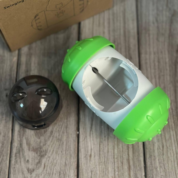 Іграшка-кормушка з контейнером для ласощів для домашніх тварин, інтерактивний тумблер | Зображення 6