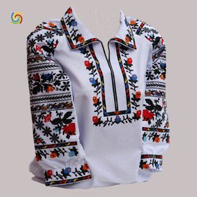 Рубашка Украинская вышиванка 288713 цвет белый размер 4XL