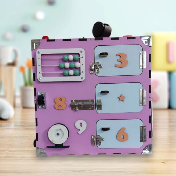 Развивающая игрушка Бизикуб Temple Group TG200132 30х30х30 см Розовый | Зображення 5