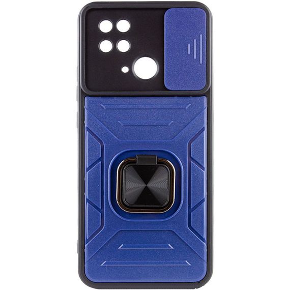 Ударостійкий чохол Camshield Flash Ring для Xiaomi Redmi 10C TPU+PC, Синій | Зображення 2