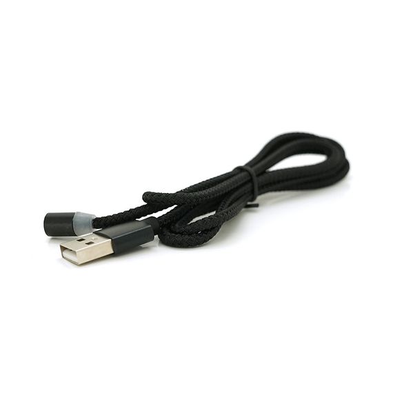 Магнитный кабель PiPo USB 2.0.1m, 2А, тканевая оплетка, бронированный, Black, OEM | Зображення 3