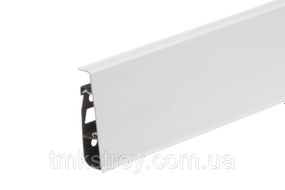 Плинтус CEZAR Hi Line Prestige 75x22x2500mm M089 белый матовый