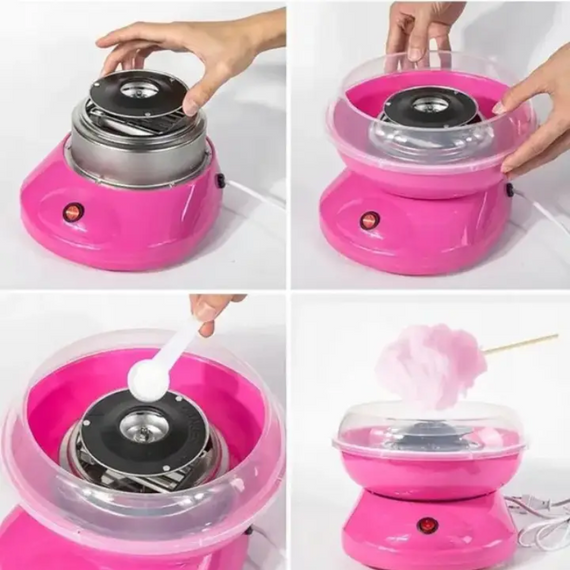 Мобільний апарат для цукрової вати Candy Maker WJ15, Потужна машинка для солодкої вати   знижка | Зображення 9
