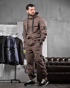 Спортивний костюм Stone Island колір мокко