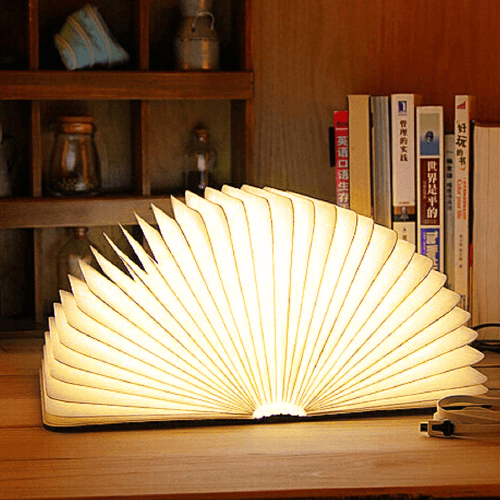 Светильник-книга, ночник книжка VHG Foldable Book Lamp Brown | Зображення 1