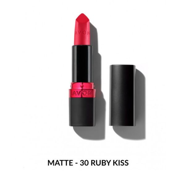 Зволожувальна матова губна помада Avon "Ультра" 30 Рубіновий поцілунок  (30 Ruby Kiss) 3,6г
