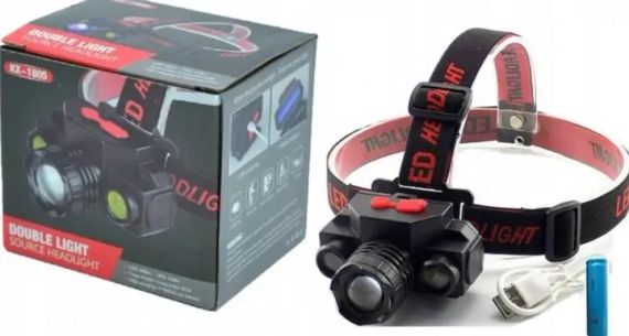 Налобний ліхтар BL 1805 COB XPE 18650 USB Charge Акумуляторний | Зображення 1