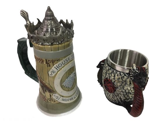 Подарунковий набір Гуртка Game Of Thrones House Stark Гра Престолів Будинок Старков і Fire And Blood Targaryen 3D | Зображення 1