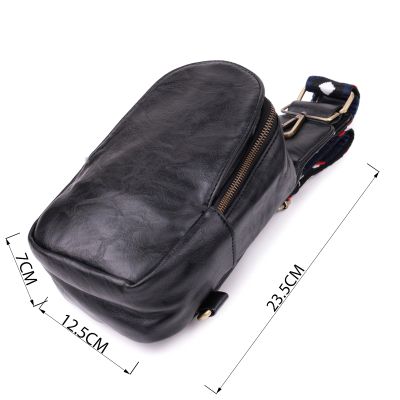 Сумка Vintage Жіноча слінг через плече з екошкіри Чорна (sale_15117) | Зображення 6