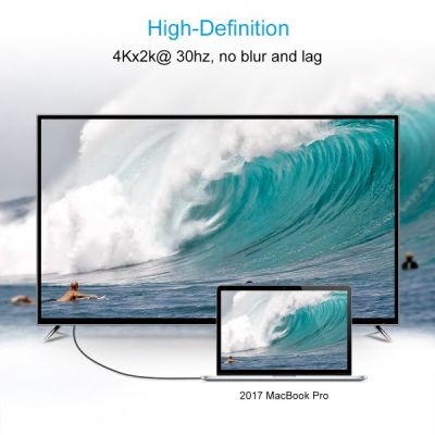 Кабель мультимедійний USB-C to HDMI 3.0m 4K 30Hz Choetech (XCH-0030BK) (XCH-0030BK) | Зображення 7