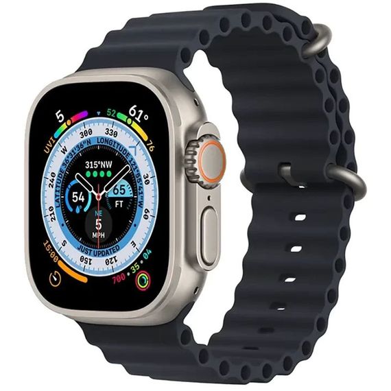 Ремінець Ocean Band для Apple Watch 42(ser.1-3)/44/45/46/49mm Чорний / Midnight