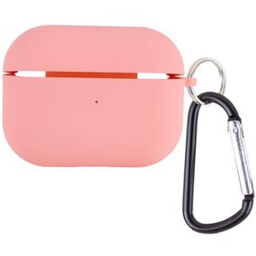 Силіконовий футляр з мікрофіброю для навушників Airpods Pro 3 Рожевий / Pink