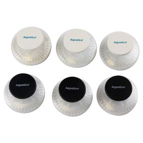 Гачки на вакуумних присосках Aquatica s42 Ø40×40мм чорний/білий (6шт) (9784282)