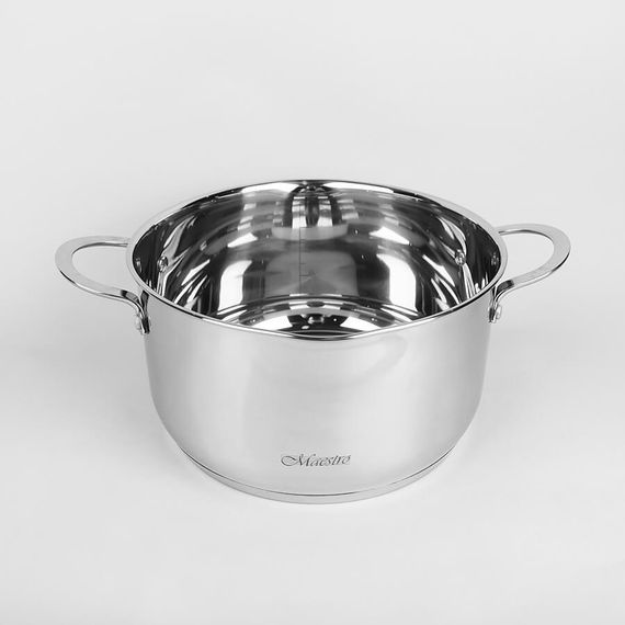 Каструля Maestro MR-3510-20, 3 л, 20 см, з нержавіючої сталі з кришкою, для всіх типів плит | Зображення 2