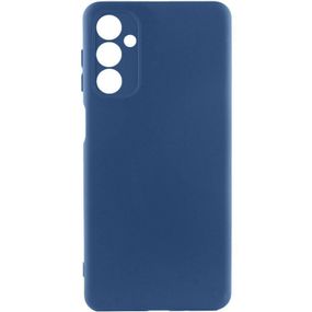 Чехол TPU GETMAN Liquid Silk Full Camera для Samsung Galaxy M34 5G Синий / Navy Blue