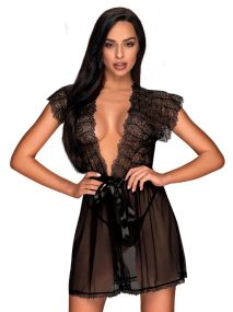 Сексуальний халат Obsessive Romanesa peignoir S/M Sex Aura