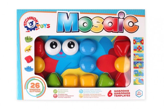 Развивающая игрушка Мозаика 6047TXK, 26 деталей | Зображення 3