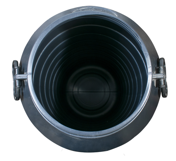 Бочка 100 л пластикова технічна  чорна бідон  широка горловина ємність для води | Зображення 3