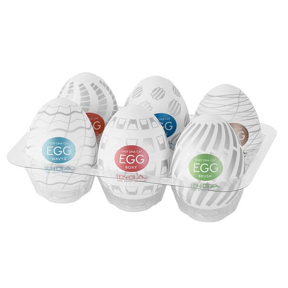Набір мастурбаторів-яєць Tenga Egg New Standard Pack (6 яєць) Sex Aura | Зображення 1
