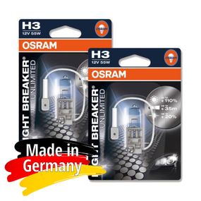 Галогеновая лампа h3 OSRAM Night Breaker Unlimited, 110 процентов