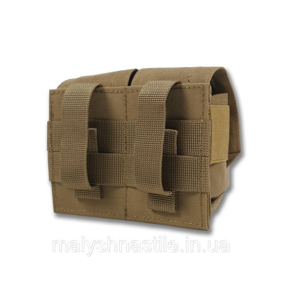 Тактичний підсумок під 2 гранати Kiborg GU Double Mag Pouch Coyote | Зображення 6