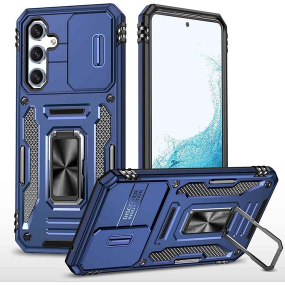Ударопрочный чехол Camshield Army Ring для Samsung Galaxy A34 5G Синий / Navy