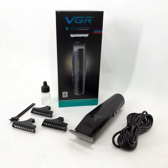 Машинка для стрижки волосся для професіоналів VGR Тример стрижки акумуляторний професійний XJ-93