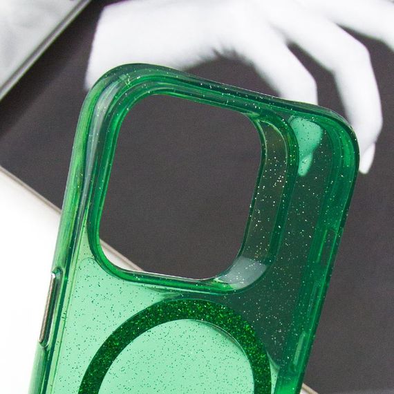 Чехол TPU Radiance with MagSafe для Apple iPhone 14 Pro (6.1") Green | Зображення 2