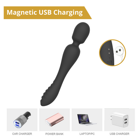 Вібратор - Erospace Sweet Play Wand & Vibrator 2in1 A8 Sex Aura | Зображення 8