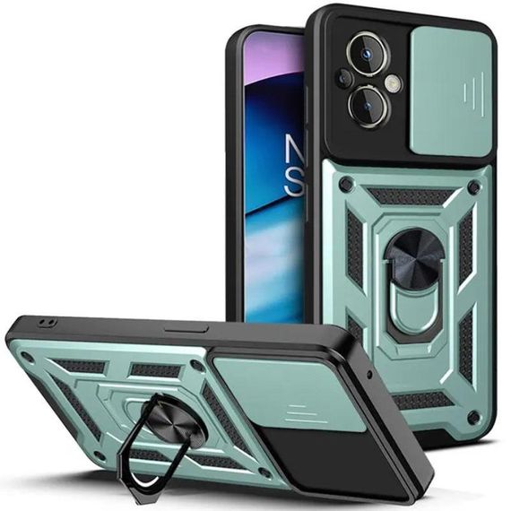 Чехол Ummi Camshield Serge Ring для Xiaomi Poco M5 Зеленый