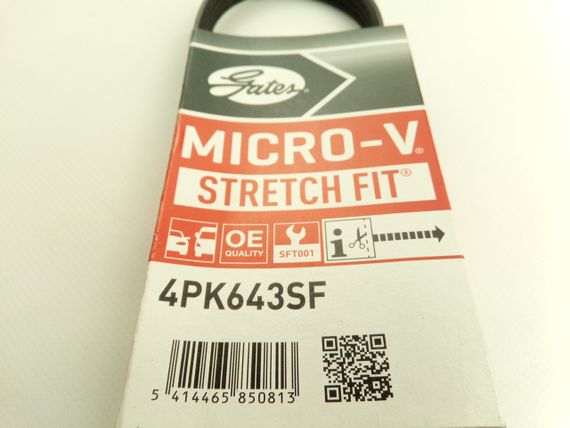 Ремінь ГУР Aveo T300, Gates (4PK643SF) (55564676) | Зображення 2