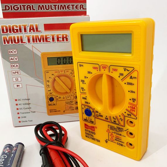 Компактный мультиметр для электротехников, Мультиметр с защитой тестер сопротивления EK-75 | Зображення 3