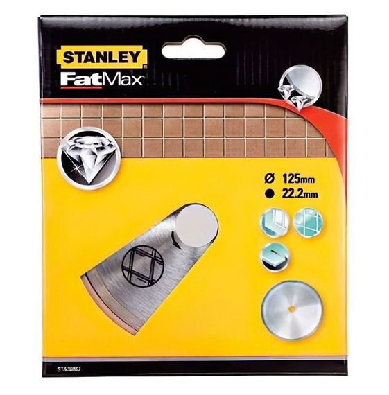 Диск алмазний Stanley по кераміці 125 x 22.2 мм (STA38007)